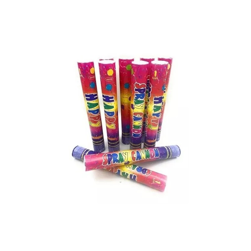 Party Popper 10 Bazuca Lanzador De Confeti Papeitos De Colores