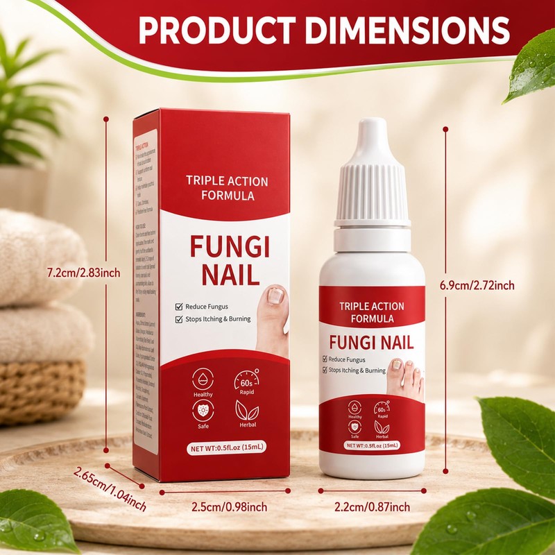 2PCS Fungi Nail ToenailTreatment,Gentle Formula,Effectively lmproves Nails for a More