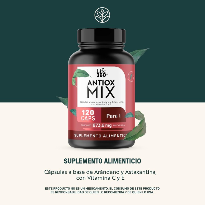 Life 360+ ANTIOX MIX | 120 cápsulas | Cápsulas a