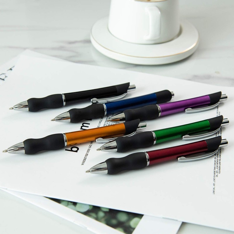 MiSiBao Retractable Ballpoint Pens Black Ink 1mm Medium Point Work