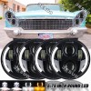 JESUO 4PCS 5-3/4" 5.75" LED Headlights Hi/Lo Beam For Lincoln