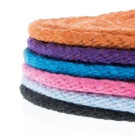 Paracord Planet Solid Braid Poly Cotton Rope (Black, 1/4 Inch x 25 Feet) - Sash Cord