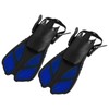 1 Pair Adjustable Swimming Fins TPR Open Heel Long Diving