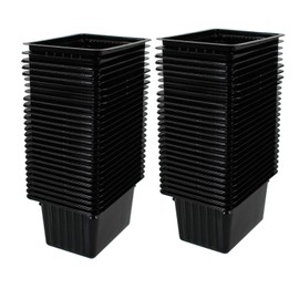 Handy Pantry Micro Punnet Microgreens Single Serve Growing Trays - Pack of 50-2" by 3" - 2" High - Grow Micro Greens in Individual Serving Trays - Use with Micro Mat Punnet Pads