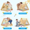 2 in 1 Wooden Climbing Toys, Kids Indoor Gym Playset,3-Sided
