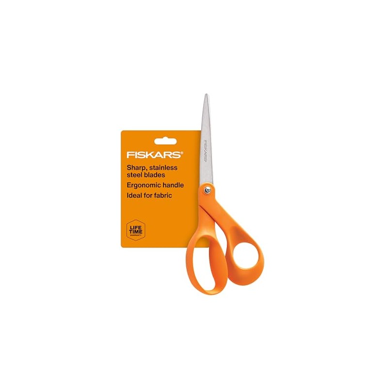 Fiskars 194510-5001 The Original Orange Handled Scissors, 8 "
