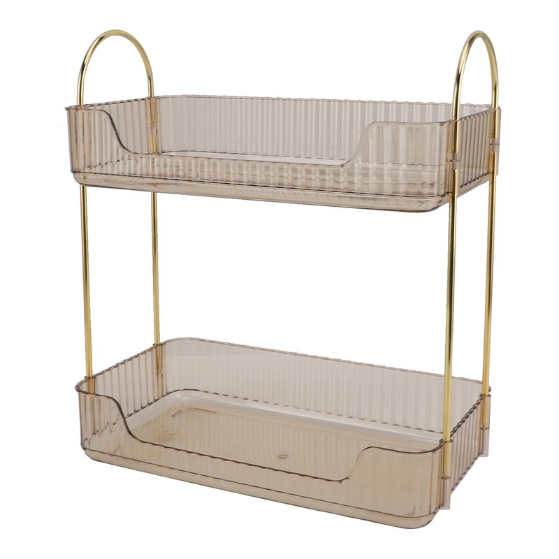 Double Layer Makeup Stand Modern Light Luxury 2 Tier Makeup