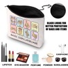 JNIAP Basic Sign Language Makeup Bag Speech Language Pathologist Gift