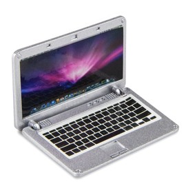 ODDIER Dollhouse Furniture Miniature Laptop 1:12 Scale Doll House Furniture Dollhouse Accessories Miniature Dolls Playsets Mini Stuff Tiny Things