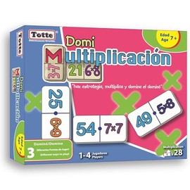 Totte Dominó de Multiplicaciones Juego Educativo Matemáticas para Niños 7+ Años | Aprende Tablas de Multiplicar Jugando | Juego de Mesa Familiar Primaria