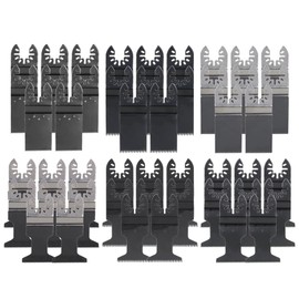 waltyotur Oscillating Tools 1-3/8, 1-3/4 Inch Bi-Metal Multi-Tool Blades for Wood, Metal and Hard Materials 48 Pieces