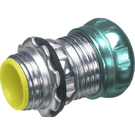 Electrical EMT Conduit Raintight Compression Connector Outdoor Rated EMT Compression Connector Used to Connect EMT Pipe to Box (5, 3/4")