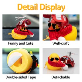 wonuu Adornos de Coche de Pato de Goma con hélice (Copo de Nieve en Y)