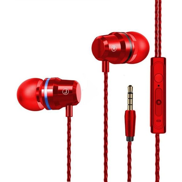 Earphones, In-Ear Headphones Earphones with 3.5mm Hi-Res Extra Bass, Noise