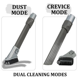 Crevice Duster Tool for Shark HV322 HV301 NV752 NV650 NV800 NV151 ZD201 LA502 AZ2001 HZ2002 Rotator/Rocket/Duoclean/APEX/Navigator Vacuum Cleaners Extended Reach Attachments Brush