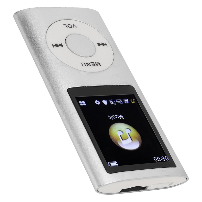 MP3 Player Stylish Multifunctional Lossless Sound Slim 1.8 Inch LCD