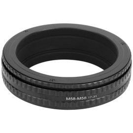 NEWYI M58‑M58 17‑31mm Aluminium Alloy Refit Amplification Lens Macro Lens Focusing Tube