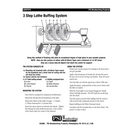 PSI Woodworking LBUFFSYS 3-Step Lathe Buffing System