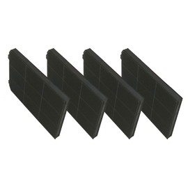 Keenberk Activated Carbon Filter – Rectangular – Pack of 4 – Approx. 18 cm x 13.5 cm x 1.3 cm – Suitable for Küppersbusch ZUB5000, 534018, EDIP6500.0, EDIP6550.0, EDIP9550.0 – Made in EU