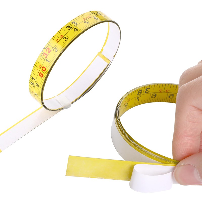 39 Inch Measure Tape with Adhesive Backing, 2 Pack Left