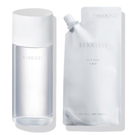 Sekkisei Clear Wellness (Hypoallergenic) Pure Conch Kit Lotion 6.8 fl oz (200 ml) + 6.1 fl oz (170 ml) Refill Set, Colorless