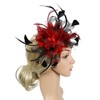 ELLYDOOR Mesh Fascinators for Women Sinamay Derby Headband Wedding Tea