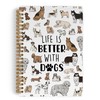 QLMX Dog Animal Spiral Notebook, Dog Journal Notebook, Dog Lover