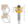 LEATBUY 3 PCS Router Bit Set 1/2-Inch Shank, Tongue Groove
