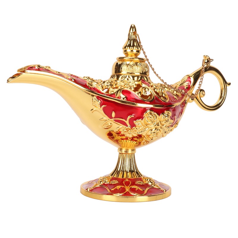 Magic Genie Lamp Exquisite Colorfast Eye Catching Alloy Embossed Pattern