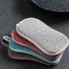 Baluue 4sets Reusable Dish Sponges Kitchen Cleaning Sponge Set Non