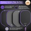 Pickleball Paddles Set of 2, USAPA Approved Carbon Fiber Pickleball