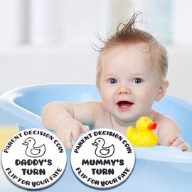 New Parent Desicion Coin, New Parents Gifts for Couples, New Mom Gifts, Baby Shower Gifts for Mom, Mom to be Gifts, First Time Mom Dad Gifts, Mom And Dad Gifts for New Parents, New Dad New Baby Gifts