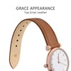 WOCCI 18mm Grace Watch Band for Ladies, Top Grain Leather,
