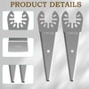 4PCS Oscillating Tool Scraper Blades to Remove for Caulk Adhesive