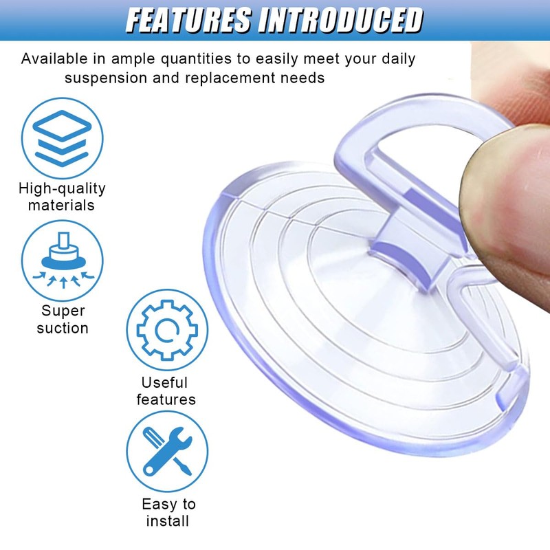 UHANBUT 24PCS Car Glass Windshield Sunshade Suction Cups, Mini Pull