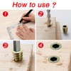 YIXISI 25 PCS M8x20 Zinc Alloy Hex Socket Screw-in Nuts