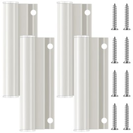 CroBlissful 4 Sets Hinge Leaf for Aluminum Doors - White Upper Hinge Leaf Compatible with Anderson Screen Doors