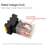 Baomain 24VAC Electromagnetic Power Relay, AC Relay, 3PDT 11-Pins 3NO3NC,