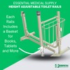 Essential Medical Supply Height Adjustable Standing Toilet Safety Rail -