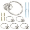 Unlorspy 6 Pcs Metal Drawer Ring Knobs, Drop Ring Drawer