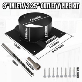 8" Shipping Container Vent 8 Inch Corrugated Roof Vent Adapter Roof Vent Adapter Fits for Whirlybird Roof Turbines, Set of 1