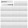DECOHS 100 Pcs Metal Beeswax Foundation Support Pins with Box,