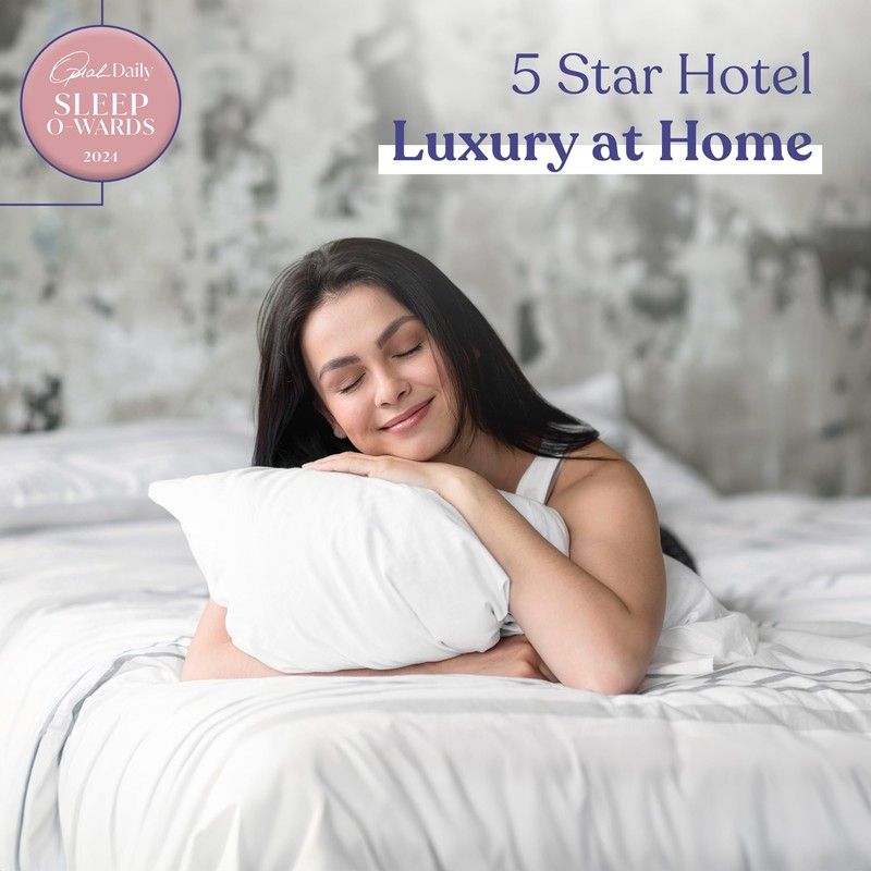 FluffCo Zen Fluff Pillows - Down Alternative - King Bed