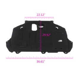 Engine Splash Shield, Compatible with 13-18 Ford C-Max/12-18 Ford Focus/14-17 Ford Transit Connect Engine Cover AV6Z6P013A FO1228121