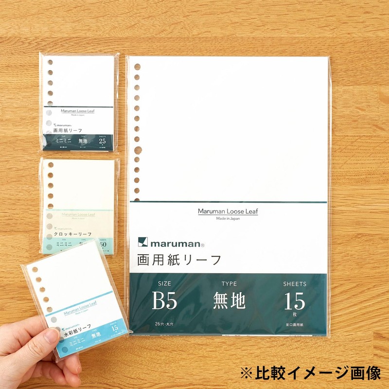 Maruman Loose Leaf Set of 3 Pack Mini 9 Holes
