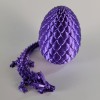 Cinderwing Purple Articulated 12" Crystal Dragon & Egg Fidget/Sensory Toy,