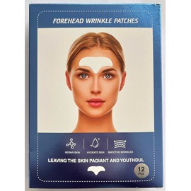 Forehead Wrinkle Patches - Anti wrinkle patches with hydrolyzed collagen and vitamin E - (12 PCS)