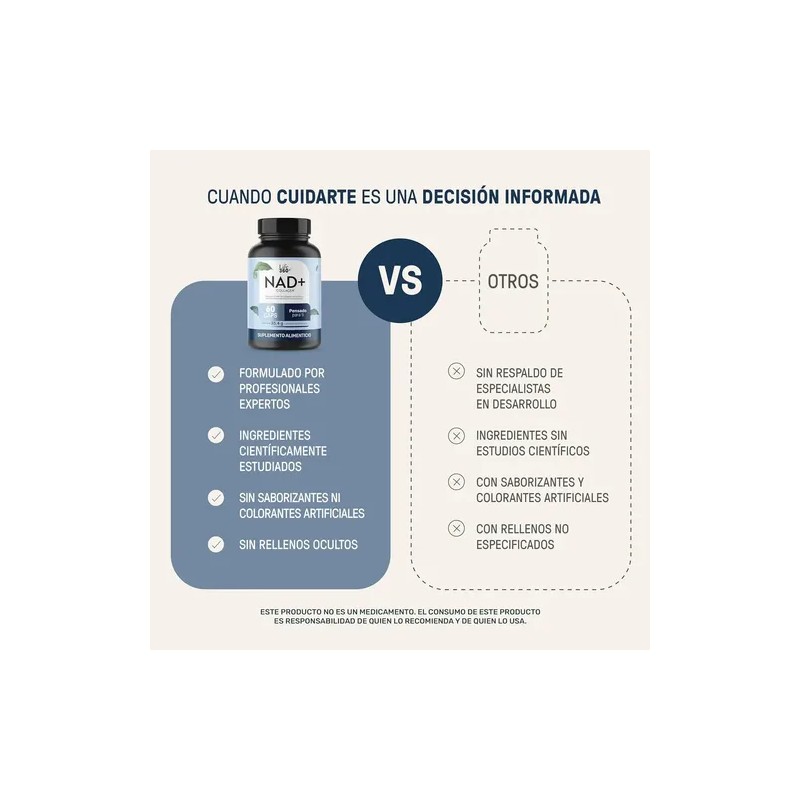 NAD+ Colágeno Hidrolizado 60 Cápsulas | LIFE360+