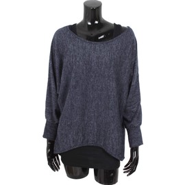 Emma & Giovanni women's oversize tops T-Shirt/pullover (pack of 2) - Asymmetric s-m