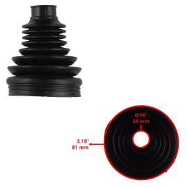 Caltric 2 Rear Axle Inner And Outer CV Boot Kits for Polaris RZR S 800 EFI 2009 2010